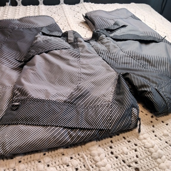 Vtg‎ Mens M Body Glove Snowboarding Ski Pants Snow Black White Stripes Retro Y2K - Picture 2 of 15